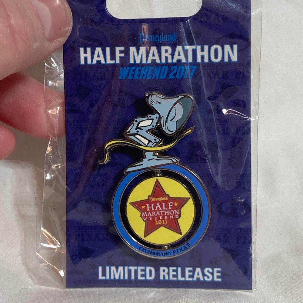 Disney Pixar Desk Lamp Half Marathon Pin